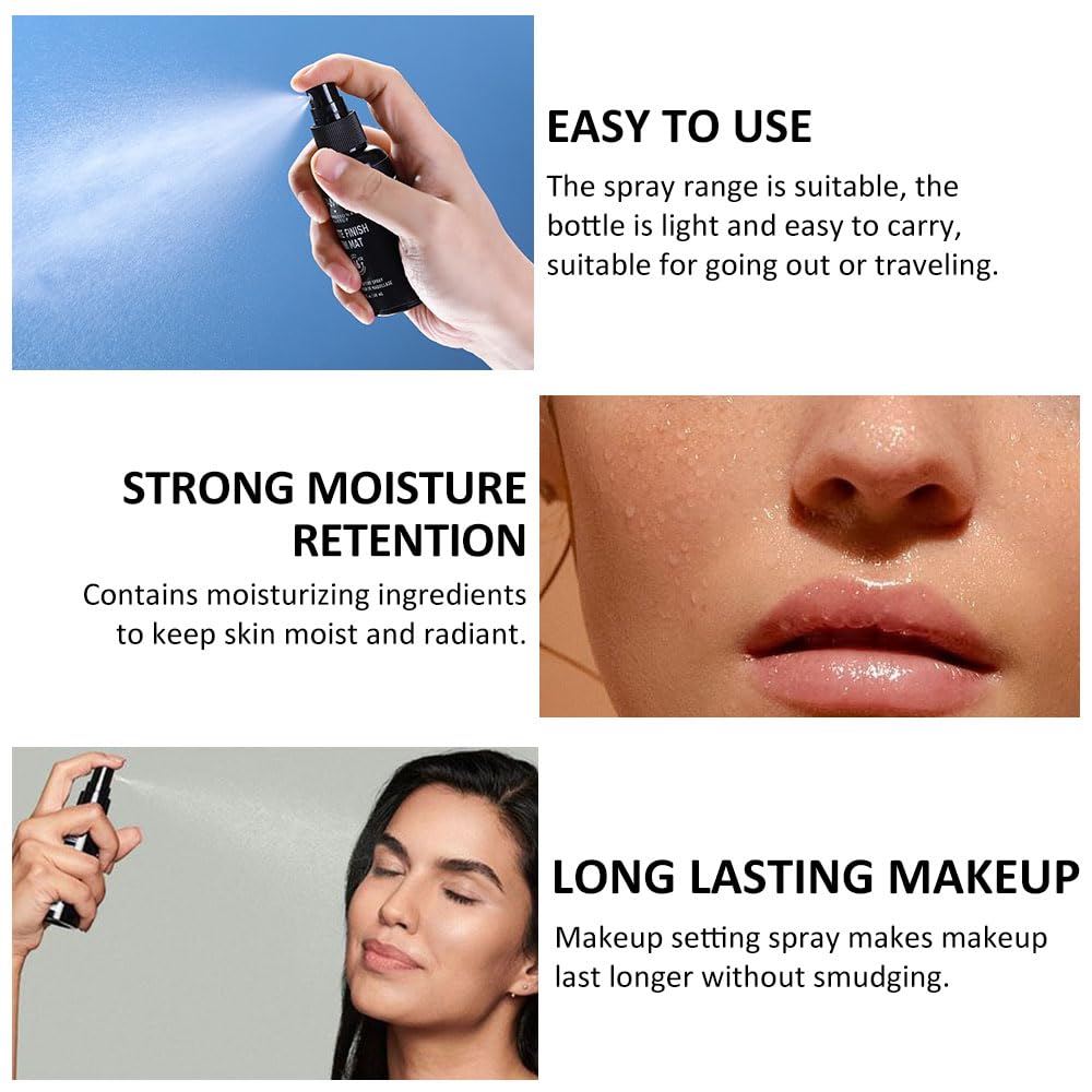 Kaely 2IN1 Hydrating Setting Spray for Face,Primer Face Makeup Matte Dewy Finish,Waterproof Setting Spray for Makeup Long Lasting,Oil Control,maquillaje Up To 16 Hours,Vegan & Cruelty-Free