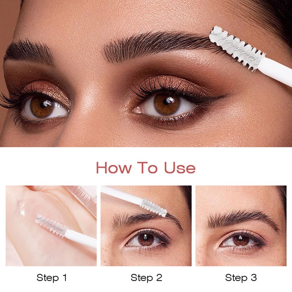 Kaely 2Pcs Clear Brow Mascara Setting Gel Makeup Set,Eye Brow Eyebrow Glue Soap Wax Lift Gel Clear,gel para cejas transparente,Brow Fast Sculpt,Cruelty Free,Long Lasting Waterproof Cosmetics Make Up